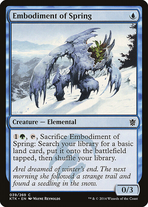 Embodiment of Spring - Khans of Tarkir (#39) - Illustrated by Wayne Reynolds - Magic: The Gathering Card