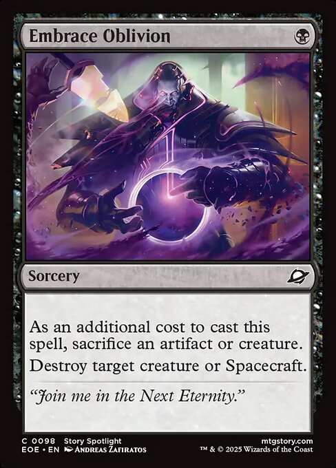 Embrace Oblivion - Edge of Eternities Magic card