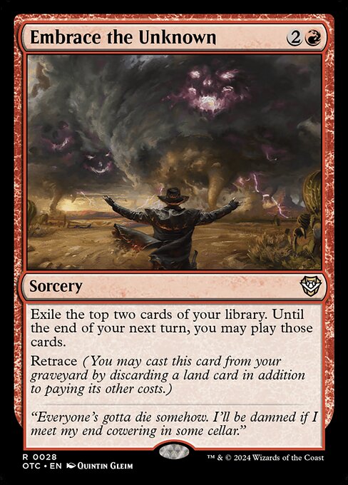 Embrace the Unknown - Outlaws of Thunder Junction Commander Magic card