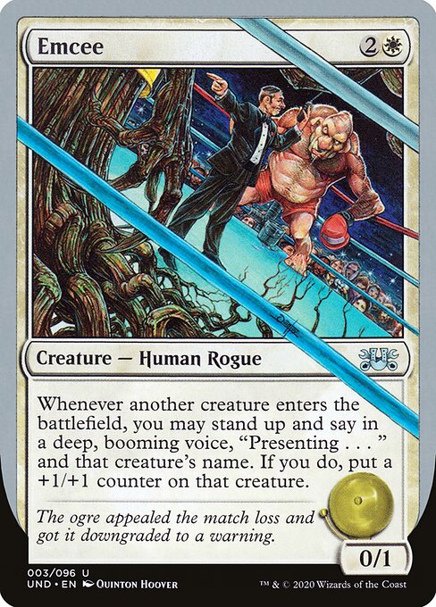 Emcee - Unsanctioned (#3) - Illustrated by Quinton Hoover - Magic: The Gathering Card
