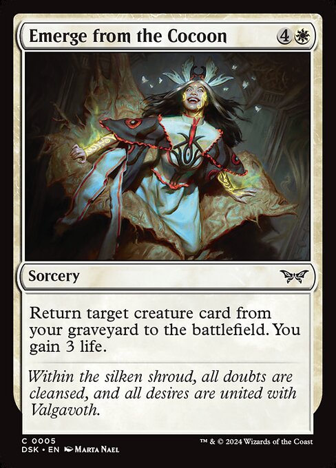 Emerge from the Cocoon - Duskmourn: House of Horror Magic card
