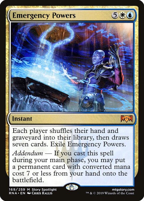 Emergency Powers - Ravnica Allegiance Magic card