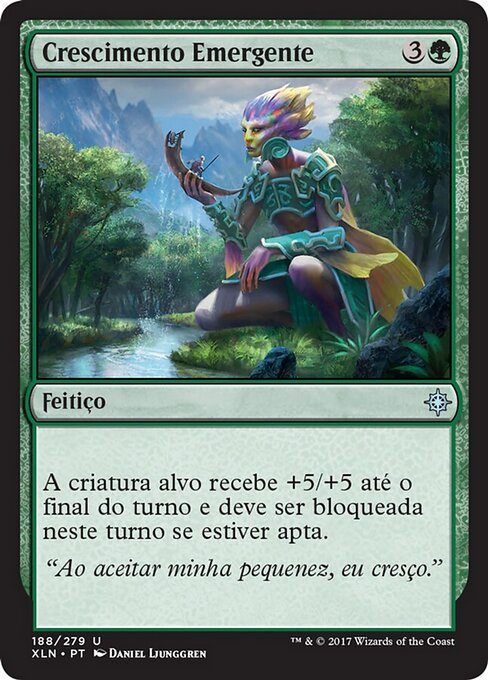 Crecimiento emergente (Emergent Growth) - Ixalan (#188) - Illustrated by Daniel Ljunggren - Magic: The Gathering Card