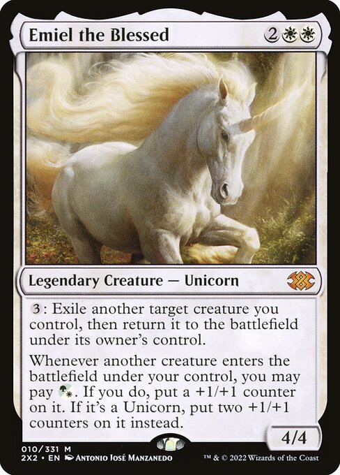 Emiel the Blessed - Double Masters 2022 Magic card