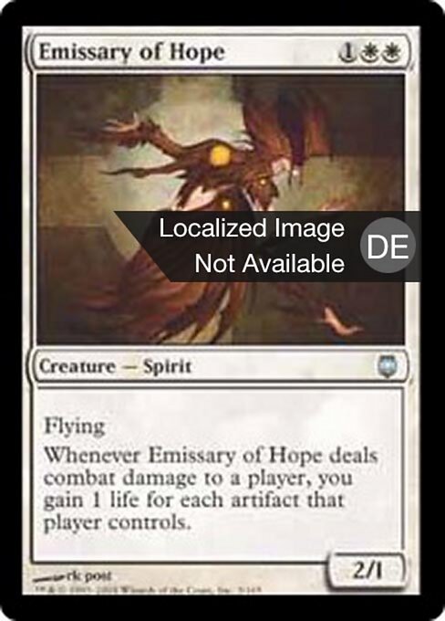 Emisaria de la esperanza (Emissary of Hope) - Darksteel (#3) - Illustrated by rk post - Magic: The Gathering Card
