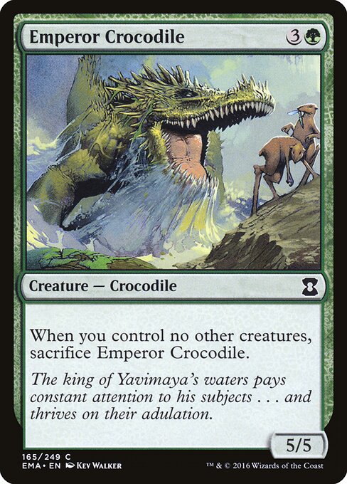 Emperor Crocodile - Eternal Masters (#165) - Illustrated by Kev Walker - Magic: The Gathering Card