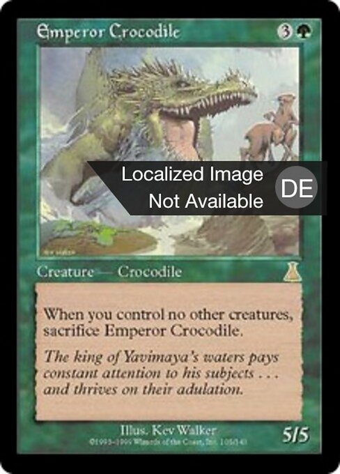 Cocodrilo emperador (Emperor Crocodile) - Eighth Edition (#246) - Illustrated by Kev Walker - Magic: The Gathering Card