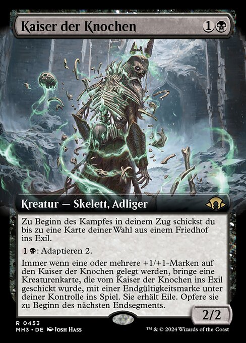 Empereur d'os (Emperor of Bones) - Modern Horizons 3 (#453) - Illustrated by Josh Hass - Magic: The Gathering Card
