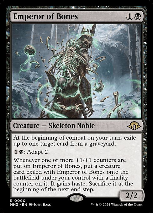 Emperor of Bones - Modern Horizons 3 (#90) - Illustrated by Josh Hass - Magic: The Gathering Card