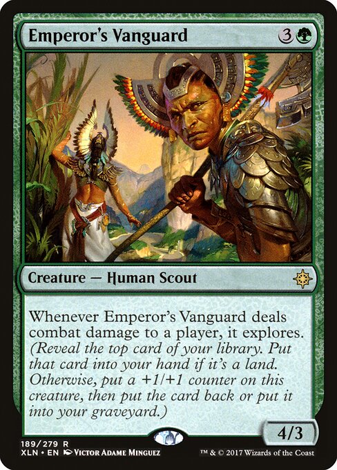 Emperor's Vanguard - Ixalan (#189) - Illustrated by Victor Adame Minguez - Magic: The Gathering Card