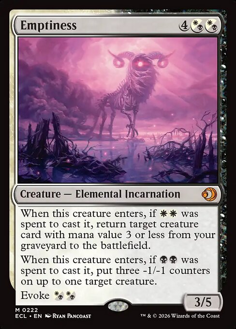 Emptiness - Lorwyn Eclipsed Magic card