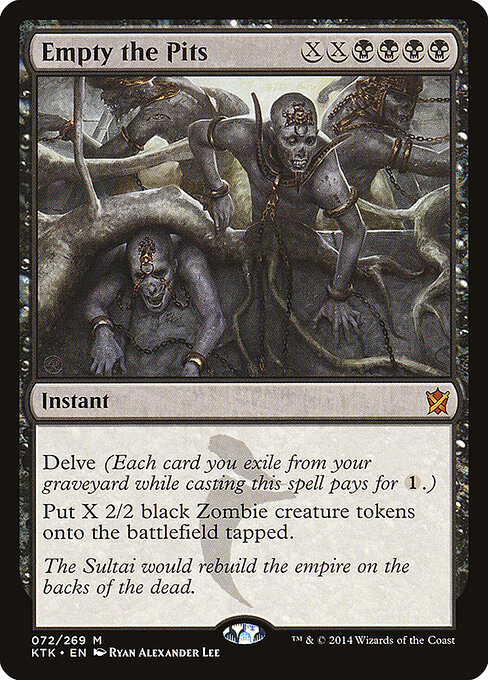 Empty the Pits - Khans of Tarkir Magic card