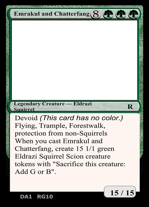 Emrakul and Chatterfang - Unknown Event (#RG10) - Magic: The Gathering Card