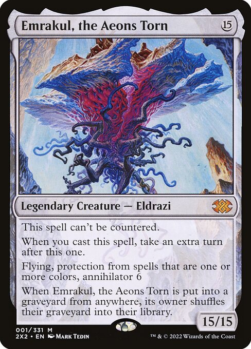 Emrakul, the Aeons Torn - Double Masters 2022 (#1) - Illustrated by Mark Tedin - Magic: The Gathering Card