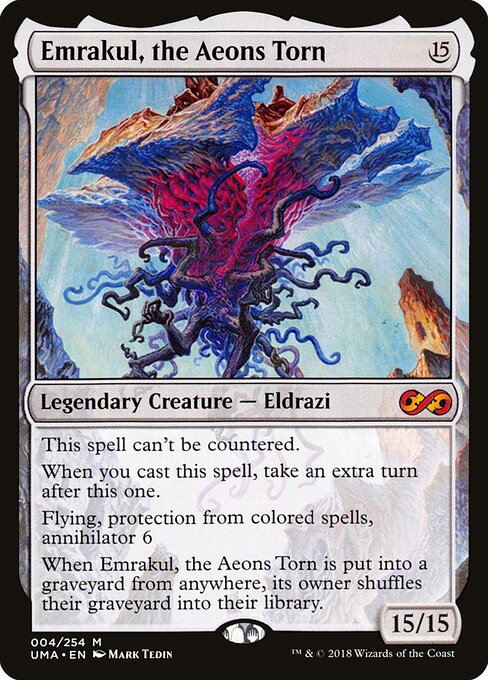 引き裂かれし永劫、エムラクール (Emrakul, the Aeons Torn) - Double Masters 2022 (#1) - Illustrated by Mark Tedin - Magic: The Gathering Card