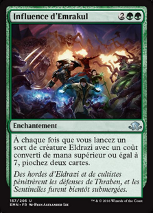 Influencia de Emrakul (Emrakul's Influence) - Eldritch Moon (#157) - Illustrated by Ryan Alexander Lee - Magic: The Gathering Card