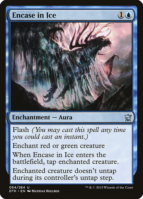 Encase in Ice - Dragons of Tarkir Magic card