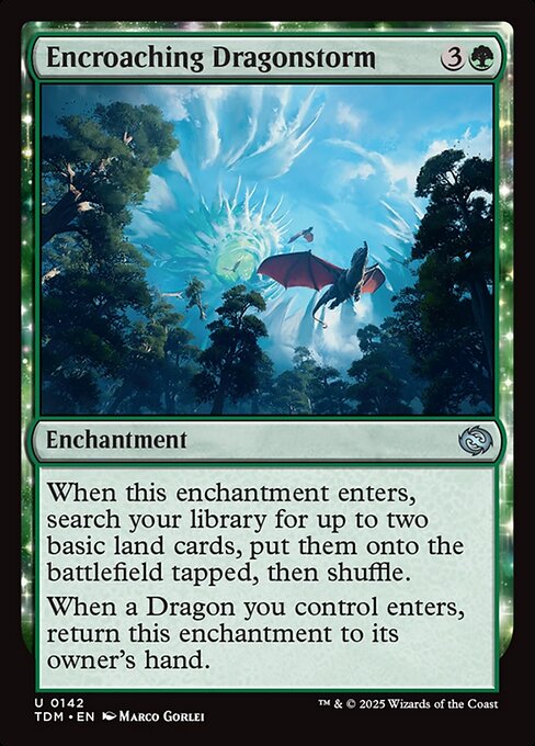 Encroaching Dragonstorm - Tarkir: Dragonstorm Magic card