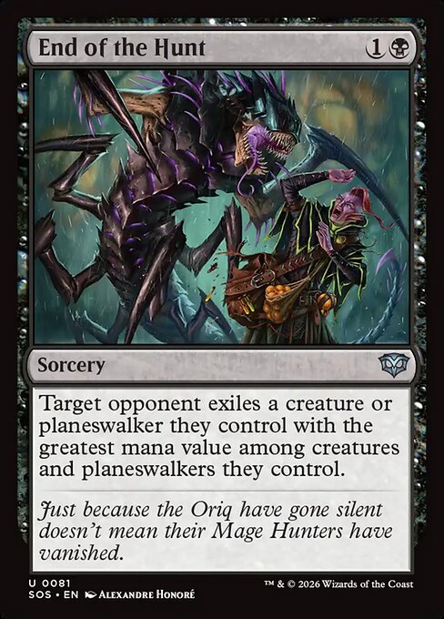 End of the Hunt - Secrets of Strixhaven Magic card