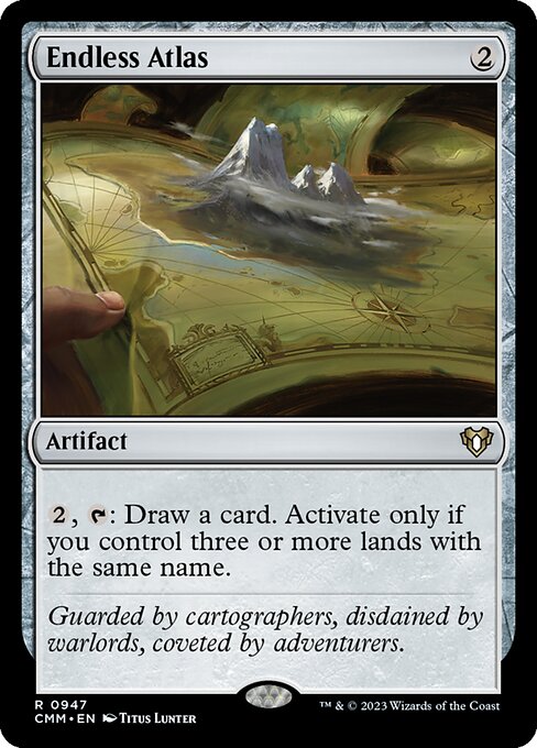 Endless Atlas - Commander Masters Magic card
