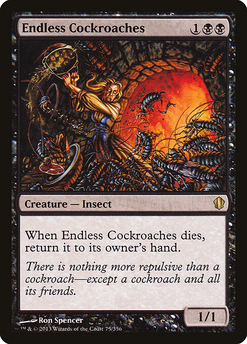 Endless Cockroaches - Commander 2013 (#75) - Illustrated by Ron Spencer - Magic: The Gathering Card