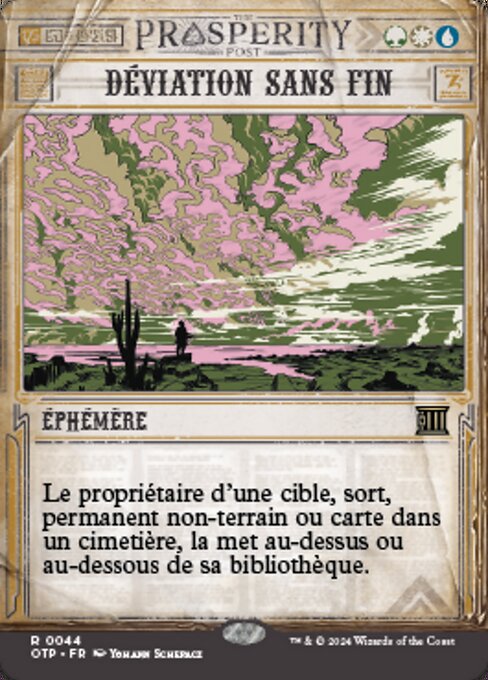 Deviazione Eterna (Endless Detour) - Breaking News (#44) - Illustrated by Yohann Schepacz - Magic: The Gathering Card