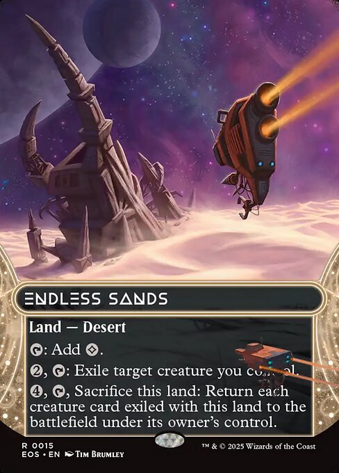 Endless Sands - Edge of Eternities: Stellar Sights (#15) - Illustrated by Tim Brumley - Magic: The Gathering Card