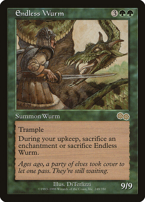 Endless Wurm - Urza's Saga Magic card