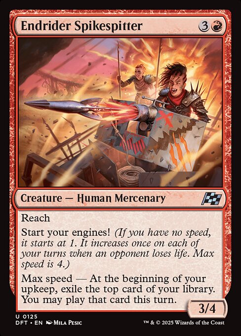 Endrider Spikespitter - Aetherdrift Magic card