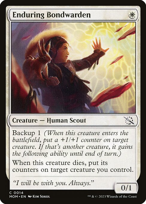 Enduring Bondwarden - March of the Machine Magic card