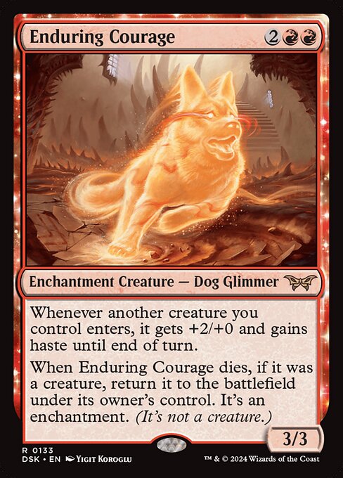 Enduring Courage - Duskmourn: House of Horror Magic card