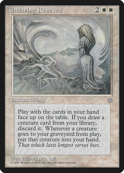 Renouvellement perpétuel (Enduring Renewal) - Time Spiral Timeshifted (#7) - Illustrated by Harold McNeill - Magic: The Gathering Card