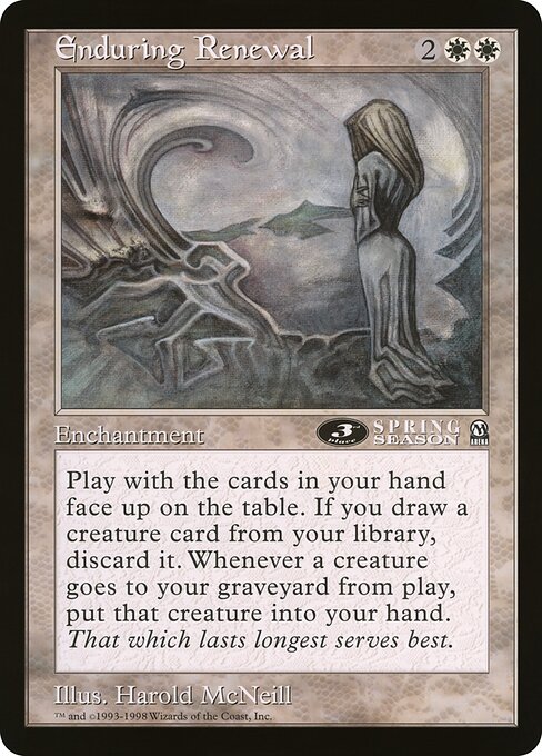 Enduring Renewal - Oversized League Prizes (#39) - Illustrated by Harold McNeill - Magic: The Gathering Card
