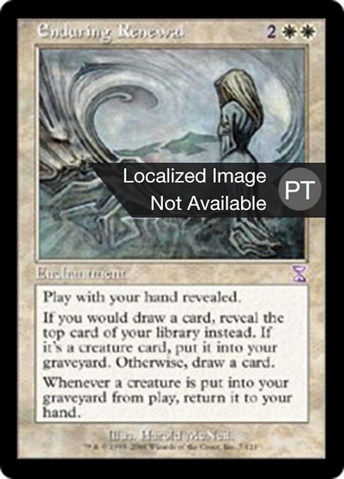 Rinnovamento Perpetuo (Enduring Renewal) - Time Spiral Timeshifted (#7) - Illustrated by Harold McNeill - Magic: The Gathering Card