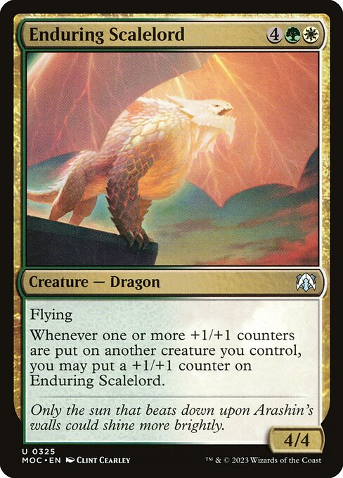 Enduring Scalelord - March of the Machine Commander Magic card