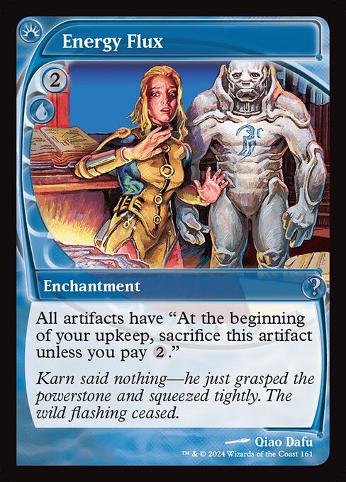 Energy Flux - Mystery Booster 2 (#161) - Illustrated by Qiao Dafu - Magic: The Gathering Card