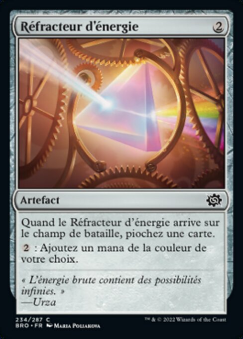 Réfracteur d'énergie (Energy Refractor) - The Brothers' War (#234) - Illustrated by Maria Poliakova - Magic: The Gathering Card