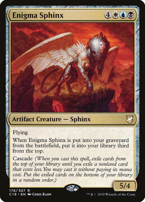 Enigma Sphinx - Commander 2018 (#178) - Illustrated by Chris Rahn - Magic: The Gathering Card