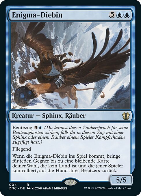 Ladro Enigmatico (Enigma Thief) - Zendikar Rising Commander (#4) - Illustrated by Victor Adame Minguez - Magic: The Gathering Card