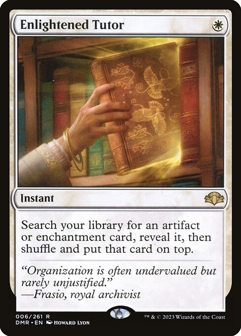 Enlightened Tutor - Dominaria Remastered (#6) - Illustrated by Howard Lyon - Magic: The Gathering Card