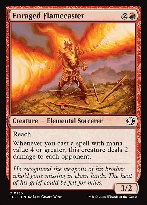Enraged Flamecaster - Lorwyn Eclipsed Magic card