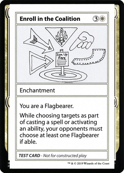 Enroll in the Coalition - Mystery Booster Playtest Cards 2021 Magic card