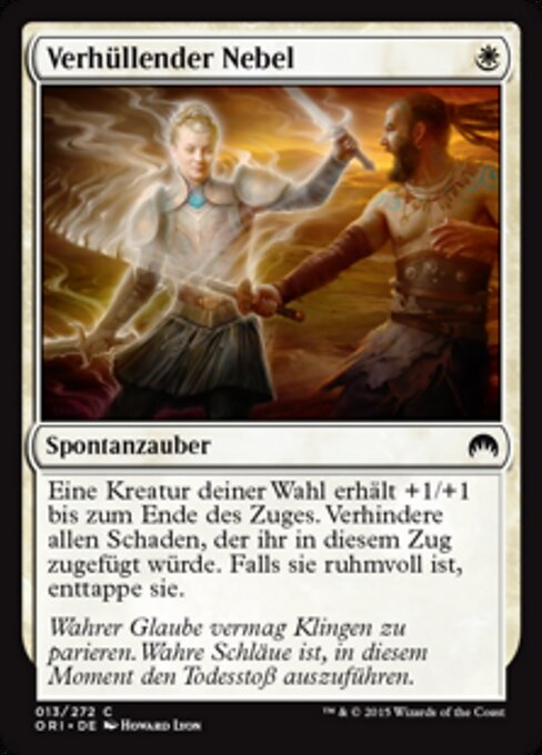 Nebbia Avvolgente (Enshrouding Mist) - Magic Origins (#13) - Illustrated by Howard Lyon - Magic: The Gathering Card
