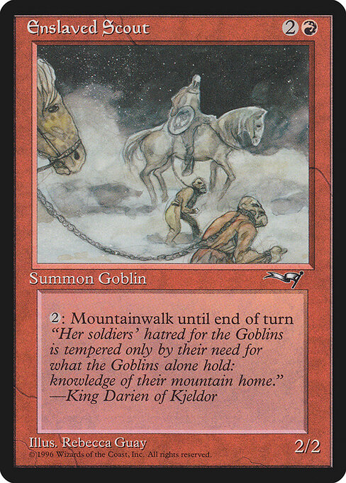 Enslaved Scout - Alliances Magic card