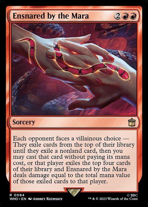 Ensnared by the Mara - Doctor Who Magic card