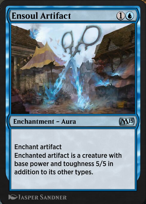 Artefatto Vivificato (Ensoul Artifact) - Magic 2015 (#54) - Illustrated by Jasper Sandner - Magic: The Gathering Card