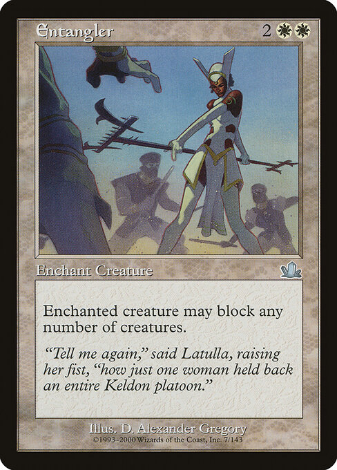 Entangler - Prophecy (#7) - Illustrated by D. Alexander Gregory - Magic: The Gathering Card