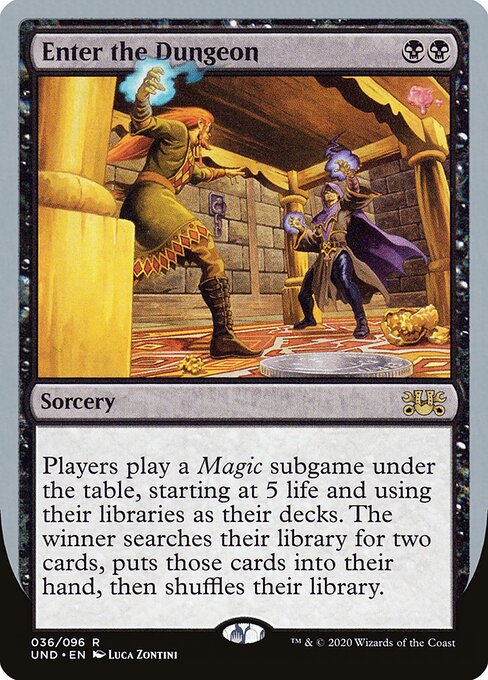 Enter the Dungeon - Unsanctioned (#36) - Illustrated by Luca Zontini - Magic: The Gathering Card