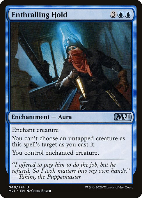 Enthralling Hold - Core Set 2021 Magic card