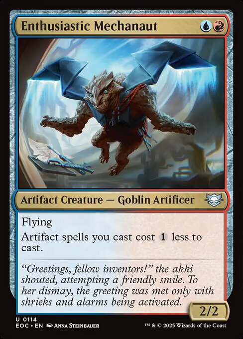 Enthusiastic Mechanaut - Edge of Eternities Commander Magic card